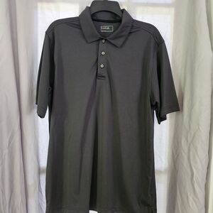 Bolle Gray Performance Polo Shirt Size Large